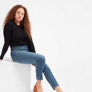 Everlane The High Rise Skinny Jean in Mid Wash